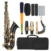 B-flat Tenor Saxophone Bb Black Lacquer Sax with Instrument Case Z2N6