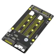 Two M.2 NVME M Key to SFF-8654 8X Adapter SATAs Type C Power Supply Motherboards