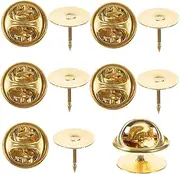 [SOESFOUFU] 50 Sets Spurs Butterfly Hat Lapel Pin Metal Brackets Pin Backs for Crafts Badge Pin Back Badge Clutch Insignia Clutch Pin Enamel Pin Backs Pin Backing for Craft Making Tie Tack