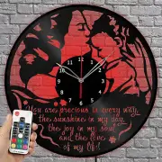 LED Vinyl Clock To kid LED Light Vinyl Record Wall Clock Home Decor 1825