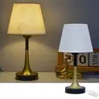 Fabric Lampshade Bedside Table Lamps USB European LED Desk Lamp Indoor