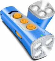 Anti Barking Device 4X Ultrasonic Emitters Dog Bark Deterrent Rechargeable Dog Barking Control with 50ft Range Dog Training Tool(Blue)