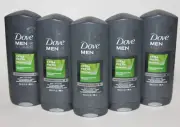 LOT (5) DOVE MEN CARE EXTRA FRESH BODY WASH REFRESHING BODY FACE WASH 13.5 FL OZ