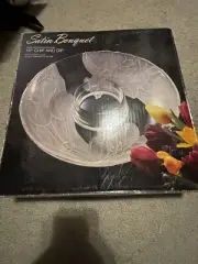Chip And Dip 13” Crystal Dish From Satin Bouquet