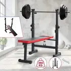 Weight Bench Fitness Bench Press Squat Rack Adjustable Home Gym Equip