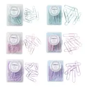 Cute 28mm/50 mm Students Paper Clips Macaron Color Coated Paperclips 20/50 Pack
