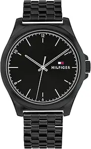 [Tommy Hilfiger] Norris IP Black Steel Black Dial Men's Watch