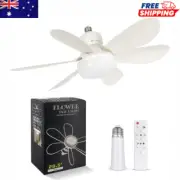 Socket Fan Light 18" Ceiling Fan with Light and Remote E26/E27/B22*