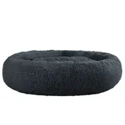 Pet Calming Bed Extra Large 110cm Dark Grey Washable
