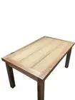 DARI SOLID TASMANIAN TIMBER END EXTENSION DINING TABLE CLEAR LACQUER 150-250 CM