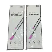 S&T Beauty Spatulas, 2 Piece Set, Large and Small Sizes for Beauty and Kitchen