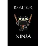 REALTOR NINJA: REALTOR COLLEGE NOTEBOOK OR JOURNAL, FUNNY GIFT FOR REAL ESTATE COWORKERS