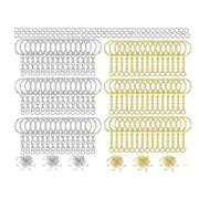 300Pcs Silver Golden Color Metal Ring for Jewelry Making Keychain Craft DIY Tool