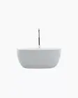 Freestanding Bath 1300 Compact Acrylic White Round Modern Bathtub