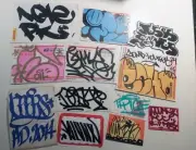 New York Graffiti Sticker Pack Desa South LNE Keeps Alone Muk 123 Dooms Note PK