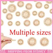 Natural Wooden Button 100pcs Craft Sewing DIY Handmade With Love Wooden Buttons