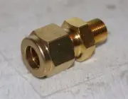 3/8" Tube x 1/8" MNPT Brass Male Connector Ham-Let 768LB3/8X1/8
