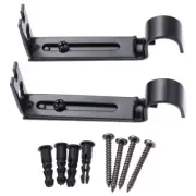 Adjustable Curtain Rod Wall Bracket Hooks Curtain Rod Hanging Brackets