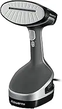 Rowenta DR8150 Access Steam+ Handheld Steam Cleaner | 1600 W | 26 G/min | Fast | 40 Seconds Heating Time | All Textiles | Cast Aluminium Plate, Grey/Black