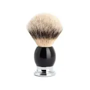 MÜHLE SOPHIST Black Resin Chrome Silvertip Badger Shaving Brush 1 Pound