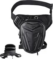 Thigh Bag with Leg Strap - Waterproof Hard Shell Pouch, Secure Bum Bag | Large Capacity Thigh Wallet, Convenient Storage with Adjustable Strap for Motorcycle, Travel and AC, Leg Bag X1, Se