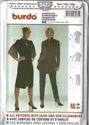 Burda 8437-Sewing Pattern - Dress, Tunic, Pants - Misses Women's Sizes 12-24