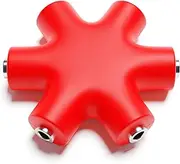 ExcelValley - Mono Patch Cable Splitter - TS 3.5mm 1/8" - Modular Synth Eurorack [Red]