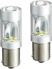 (Genuine e-auto fun) DC 12V/24V 18W S25 LED Samsung New 3030 Chips 6500Kx2 Back Lamp Brake Lamp Winker Tail Lamp Luminous Color White Set of 2