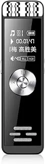 Lnqwhduu Mini Dual Microphone Digital Voice Recorder Long Battery Life MP3 Player Recorder LongTime Remote Recording Support TF,A