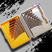 20-Piece Heavy Duty Short Arm Metric Inch Allen Hex Key Set with Folding Case US