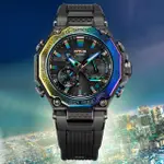 【CASIO 卡西歐】G-SHOCK MTG 城市多彩光線 彩虹錶圈 太陽能藍芽電波錶(MTG-B2000YR-1A)