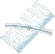 [VALICLUD] 1 Pair Lace Leg Sky-Blue Elegant Tassel Lace Stockings Shiny for Bride Wedding Ring Women Leg Bridal Accessories