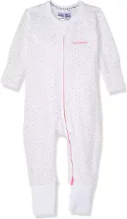 Bonds Baby Zippy - Terry Poodlette Zip Wondersuit, White & Pink Spot, 2 (18-2...