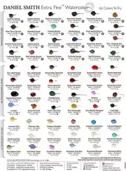 Daniel Smith 001900501 Extra Fine Watercolor 66-Dot Try-It Card, Multi Color