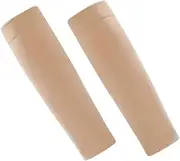 SECFOU 1 Pair Compression Socks Calf Socks Shin Sleeves Youth Knee Sleeves for Men Leg Sleeve Calf Sleeve Compression Sleeves for Legs Men Compression Stockings Beige Nylon
