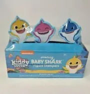 Nickelodeon Baby Shark Kiddy Dough Tubs PinkFong Figure 3 Stampers In The Set