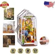 Elegant DIY Miniature House Craft with LED Light - Perfect Gift for Crafters