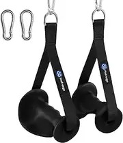 Cable Machine Handles, Ergonomic Heavy Duty Exercise Handles for Cable Machine, Resistance Band, LAT Pull Down System, Gym Handles for Strength Training Workout