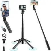 Portable Phone Tripod & Selfie Stick - Phone Tripod Stand with Wireless Remote