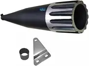 AEspares Rocket Exhaust Silencer With Glass Wool Compatible With Royal Enfield Bullet Classic 350cc