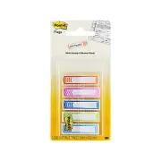 Post-It Writable Flags Assorted Colours 12 x 45mm 5-Pack - Box of 6