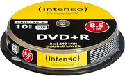 [Intenso] 4381142 DVD+R 8X Duel Layer Printable 10 Pack Cakebox