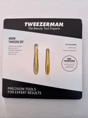 Tweezerman Brow Tweezer Set Yellow