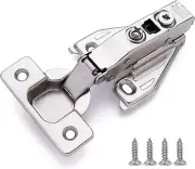 (10 PCS) Full Overlay Soft Close Cabinet Hinges for Kitchen Cabinets - 105° Face