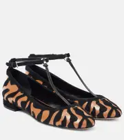 [Ulla Johnson] Ulla Johnson Polline animal print leather ballet flats AU 4 multicoloured