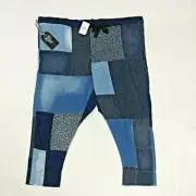 $375 PRPS Goods Men Patches Lightweight Denim Trousers Pants Size XS 46x23