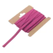 1/4 Inch Double Fold Bias Tape Continuous Bulk Bias Tape(Rose Red 12 Yards)