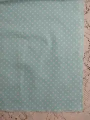 Aqua Blue & White Polka Dots Waverly Fabric 36" x 36" Geometric Blender