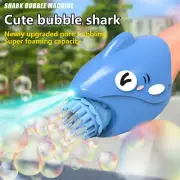 Shark Bubble Gun Automatic Gatling Soap Water Bubble Machine Kids Summer Toys AU