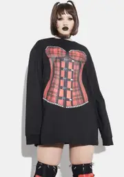 [Current Mood] Plus Tempting Danger Corset Graphic Tee